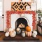 5 Pack Fall Leaf Garland, Hanging Vines Garland - (Deep Orange)